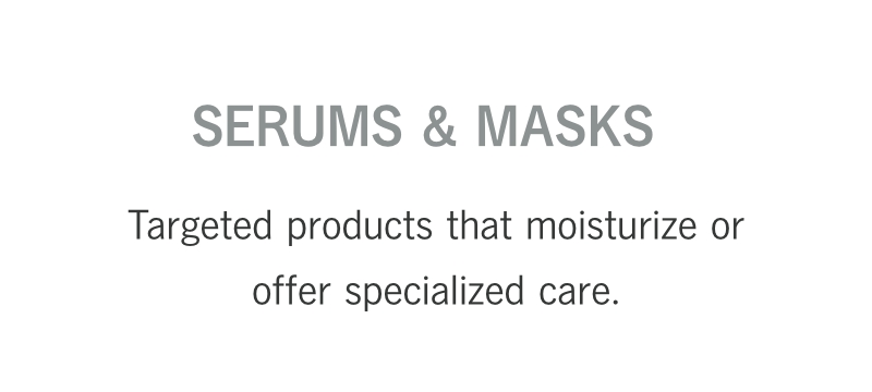 products serums masks