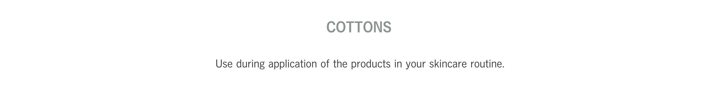 products cottons
