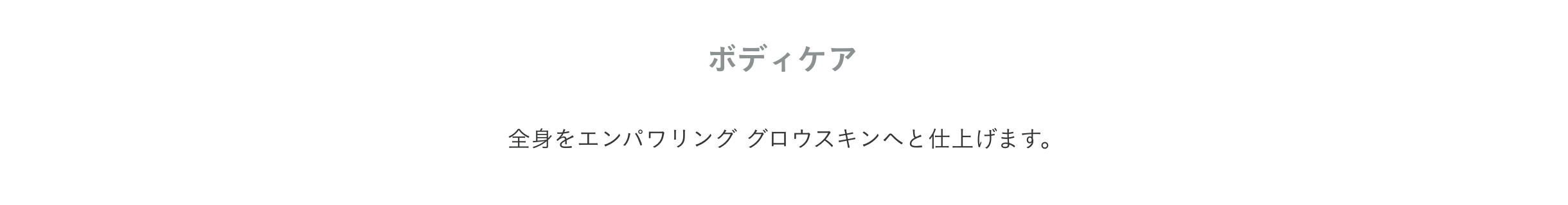 プロダクト ボディケア